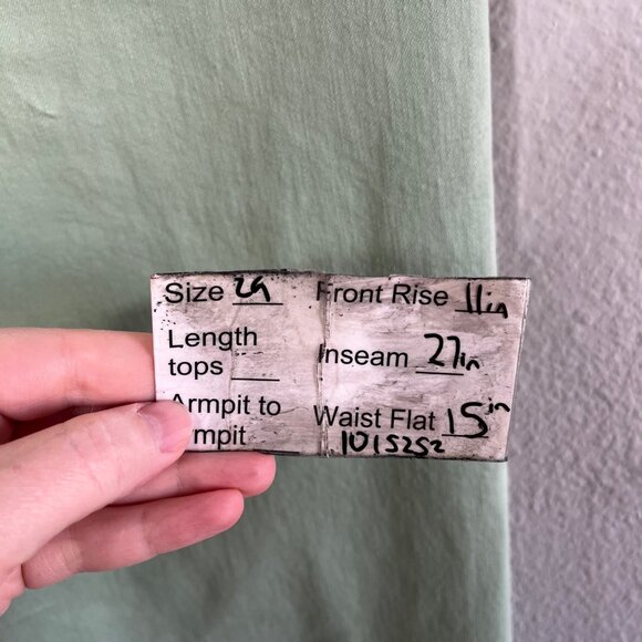 Madewell Emmett Wide-Leg Crop Cotton Pants Size 29 Sage Green - Picture 12 of 12